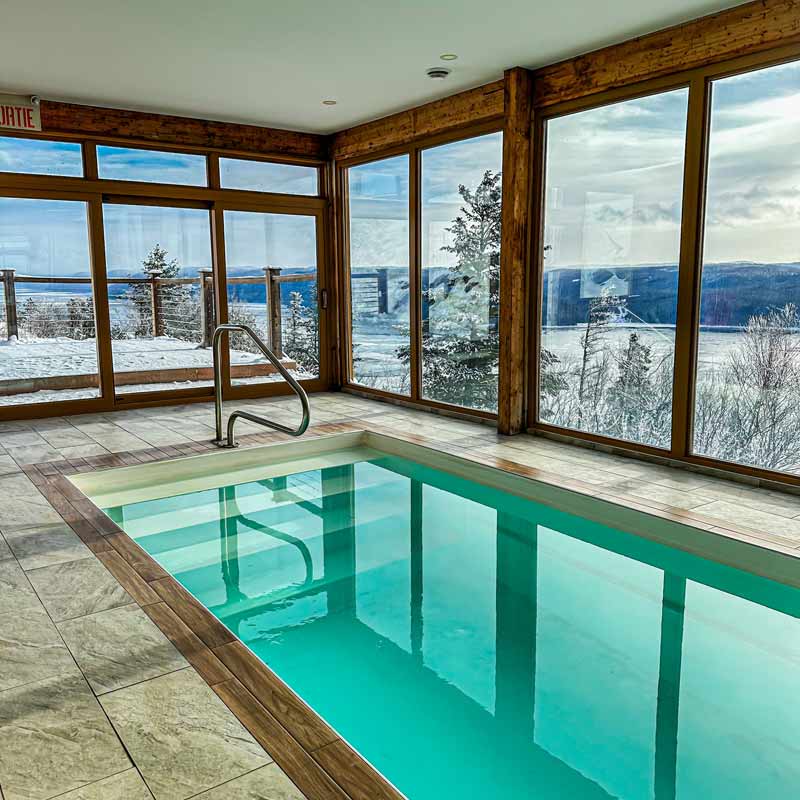 Party, fêtes, Noël, piscine, sauna, Chicoutimi, Saguenay, Sainte-Rose-du-Nord