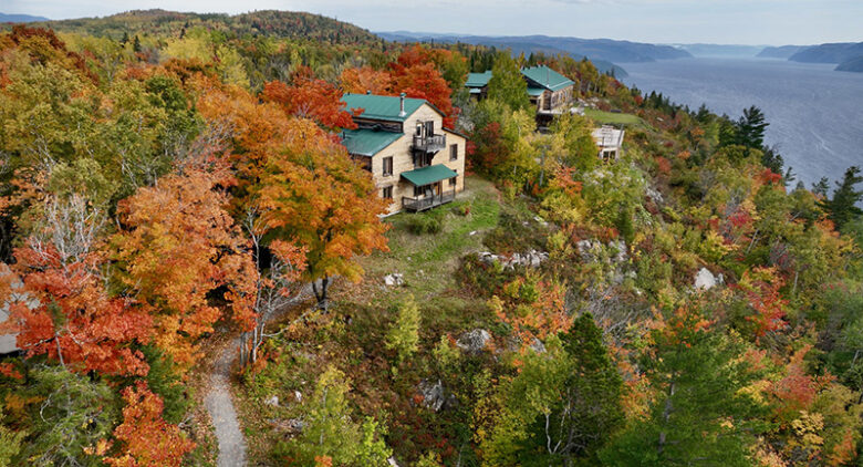 Couleurs, automne, hébergement, Fjord, Chicoutimi, Saguenay, Sainte-Rose-du-Nord