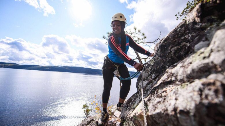 Via ferrata, fjord, Saguenay
