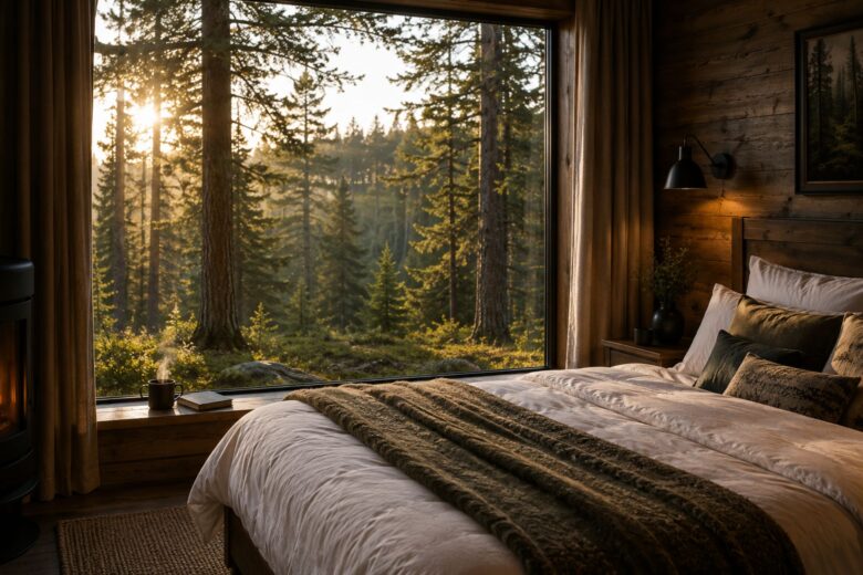 Séjour en forêt Québec, hébergement nature Saguenay, vacances en forêt Québec, chalet forêt Québec, hébergement Fjord du Saguenay, séjour nature confortable, Auberge du Cap au Leste, escapade nature Québec, vacances plein air Saguenay, séjour ressourcement Québec