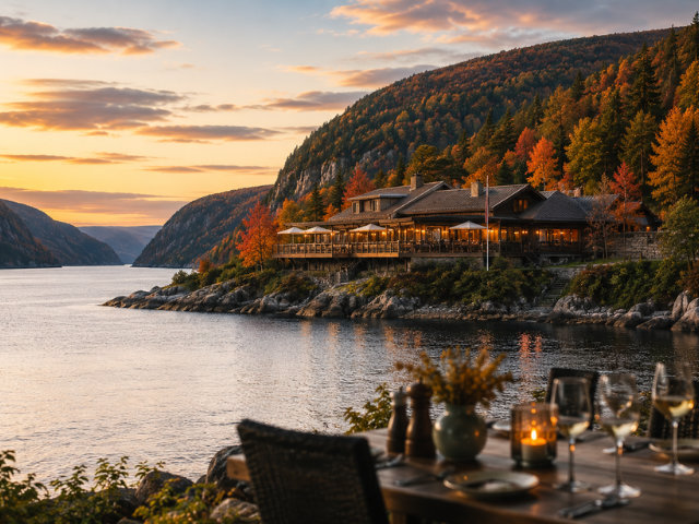 Luxury lodging in the Quebec forests, luxury cottage in Saguenay, upscale nature hotel in Quebec, lodging in the Saguenay Fjord, cottage with a view in Quebec, luxury nature getaway in Quebec, Auberge du Cap au Leste, upscale vacations in Quebec, luxury nature lodging, premium getaway in Saguenay