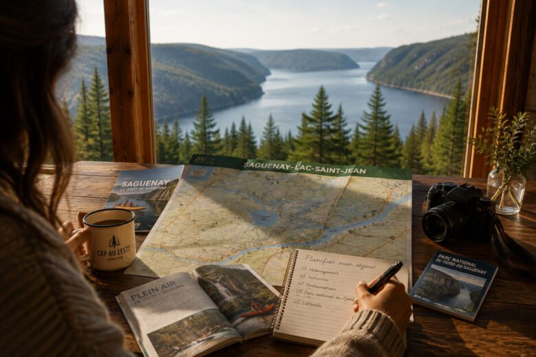 Séjour Saguenay, planifier un séjour Saguenay, vacances Saguenay Québec, Fjord du Saguenay, hébergement Saguenay, activités Saguenay, Auberge du Cap au Leste, voyage Saguenay, escapade nature Québec, guide touristique Saguenay
